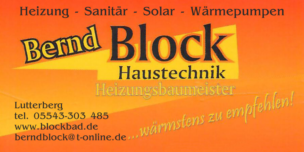 Heizung - Solar - Wärmepumpe - Sanitär Sponsor des TSV Lutterberg